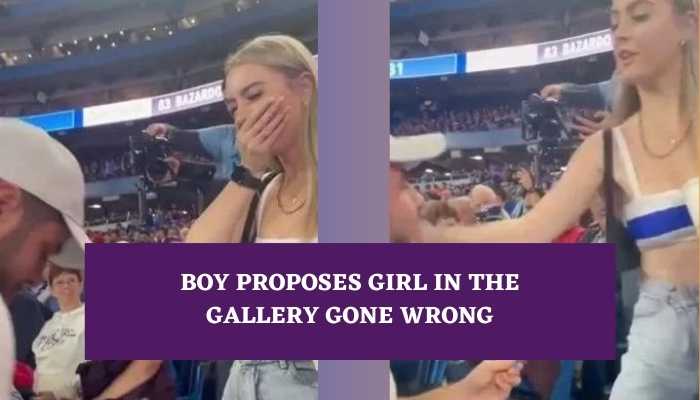 Boy Proposes Girl in the Gallery Gone Wrong