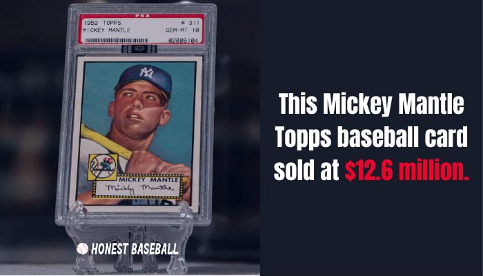 This Micky Mantle Topps baseball card sold at $12.6 million.