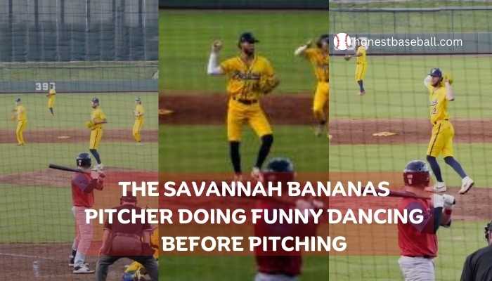 The Savannah Bananas Pitcher Doing Funny Dancing Before Pitching