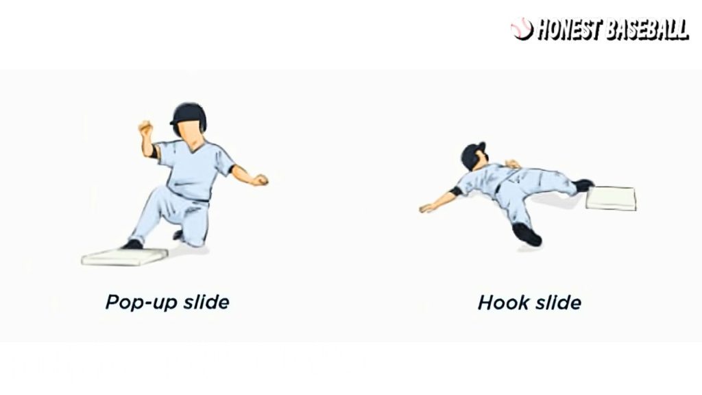 Another 2 common baseball slides are pop-up and hook slides