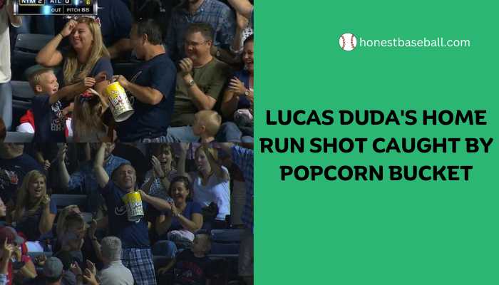 Lucas Dudas Homerun Shot Caught by a Popcorn Bucket