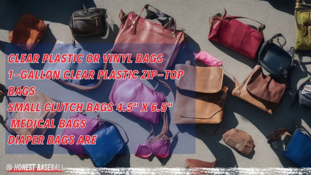 T-Mobile Park bag policy accepts clear plastic or vinyl bags, transparent zipper bags for food, and small clutches within size limits