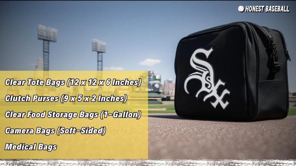 White Sox bag policy allows clear and small size tote and clutch purses