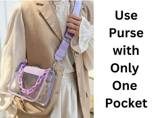 Only single pocket purse is allowed in Coors field