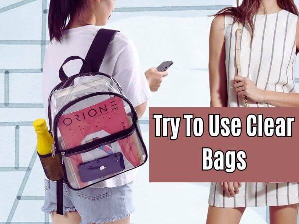 Use Clear bag to american family field