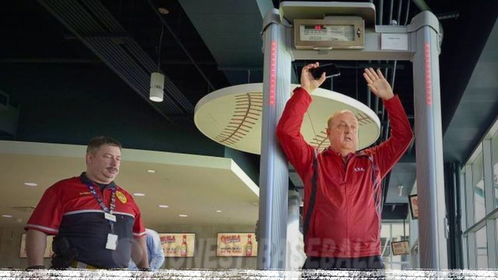 Globe Life Field features high-end metal detectors at the entry process along with manual verification