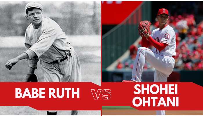 Babe Ruth and Shohei Ohtani Pitching Comparison