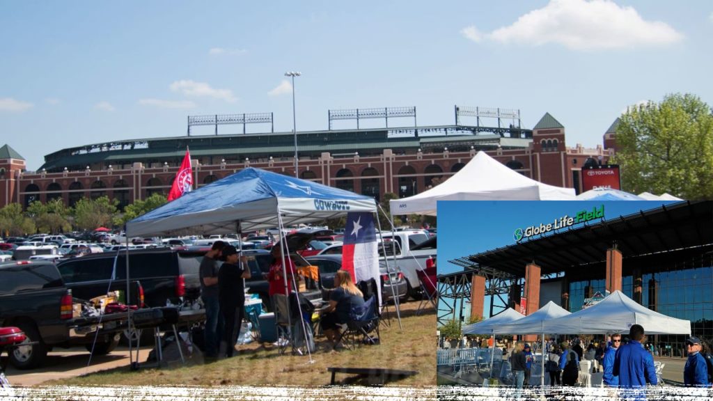 Globe Life Field policy allows tailgating in the parking zone