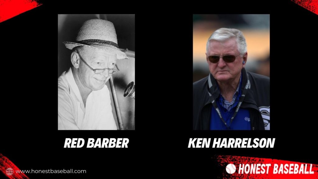 Red Barber and Ken Harrelson are the key men behind populating the Can of Corn baseball term
