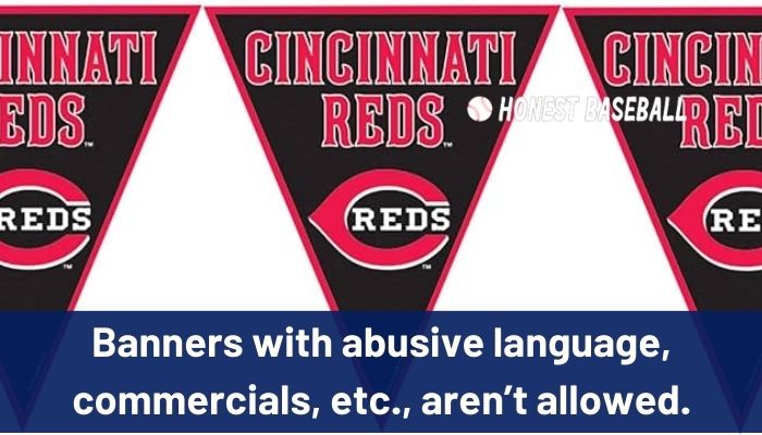 Banners with abusive language, commercials, etc., aren’t allowed
