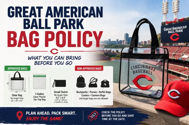 Great American Ball Park Bag Policy