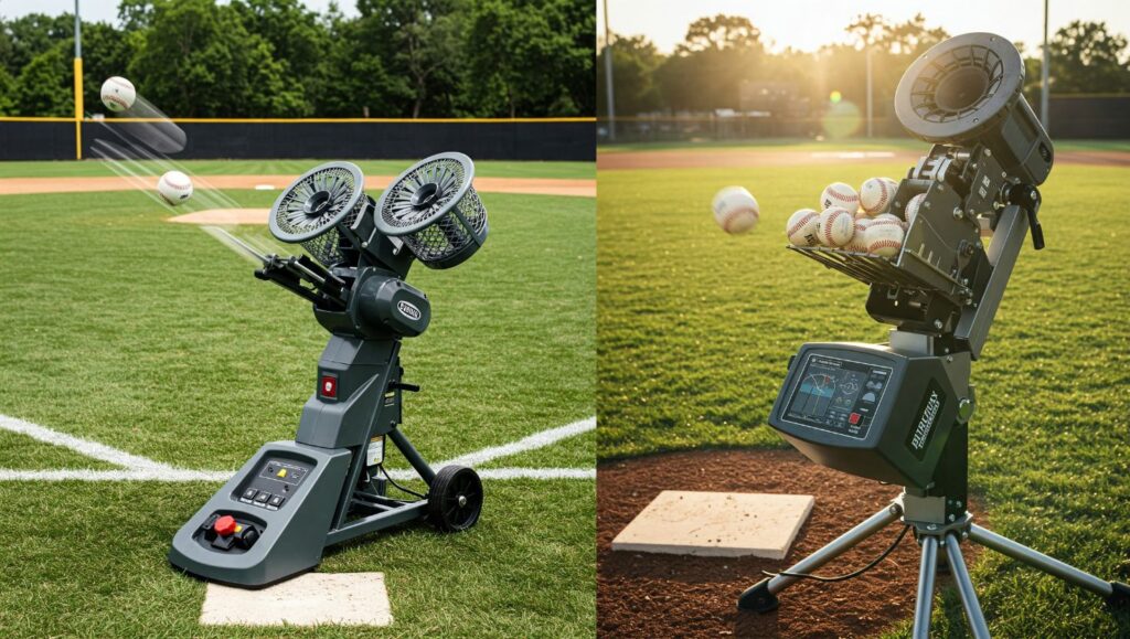 Baseball pitching machine 