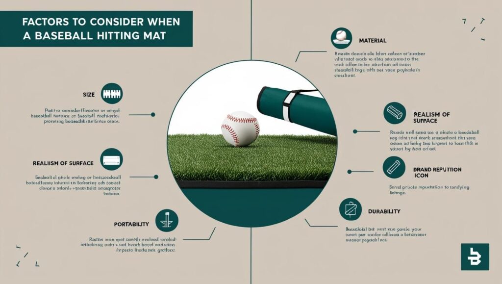 Facotros to consider when a baseball hitting mat 