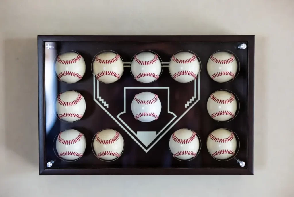 Home Plate Baseball Display Case