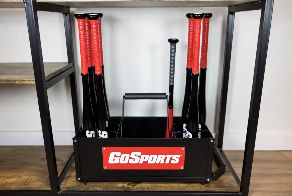 GoSports Steel Baseball Bat Caddy