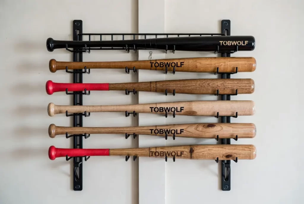 TOBWOLF Horizontal Baseball Bat Rack