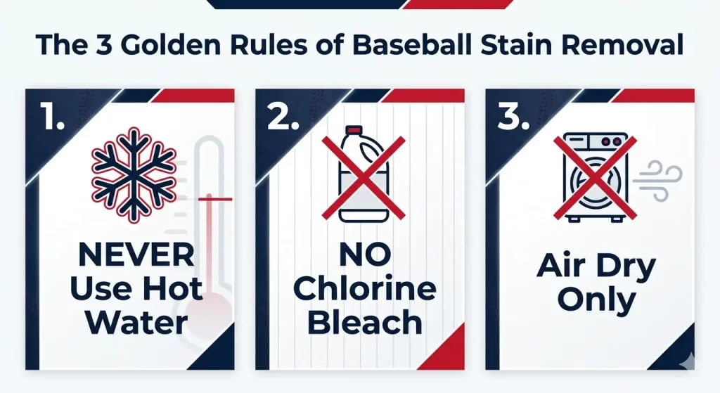 golden rules of baseball stains